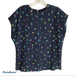 & Other Stories Paris Atelier Black Floral Blouse